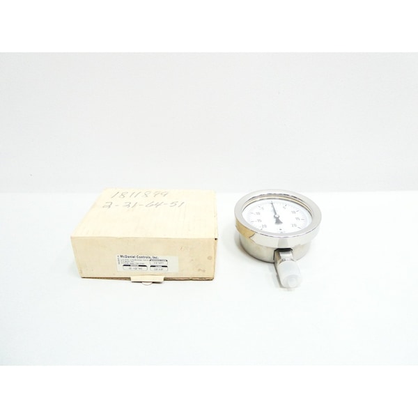 Mcdaniel 4IN 1/2IN -20-20IN-H2O NPT PRESSURE GAUGE 50303 A - main